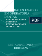 Materiales Usados en Operatoria Dental 