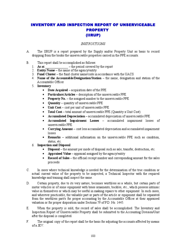Appendix 74 Instructions IIRUP PDF Real Estate Appraisal