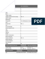 Key combinations in Fusion 360