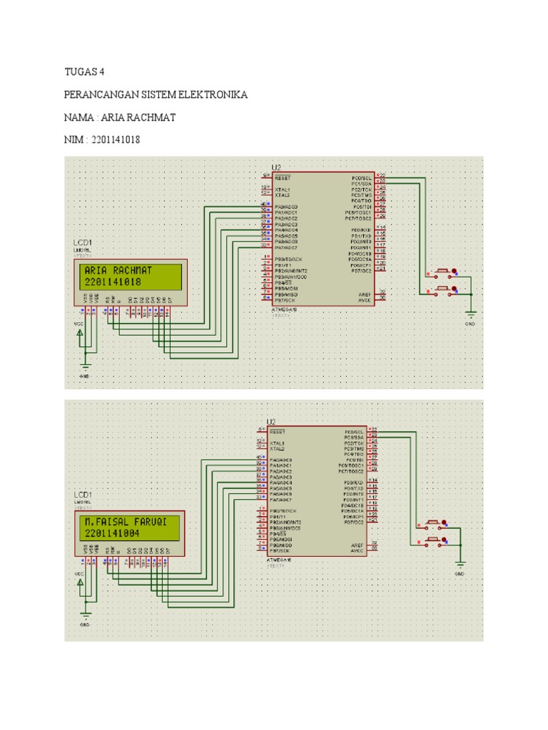 Sistem Elektronika: Kode LCD Mega16 | PDF