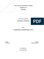 Organizacija I Posluživanje U Baru