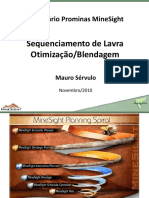 Mauro - Sequenciamento de Lavra-Otimização - Blendagem - Seminario Prominas 2010