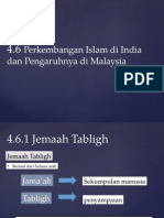 4.6 Perkembangan Islam Di India Dan Pengaruhnya Di Malaysia