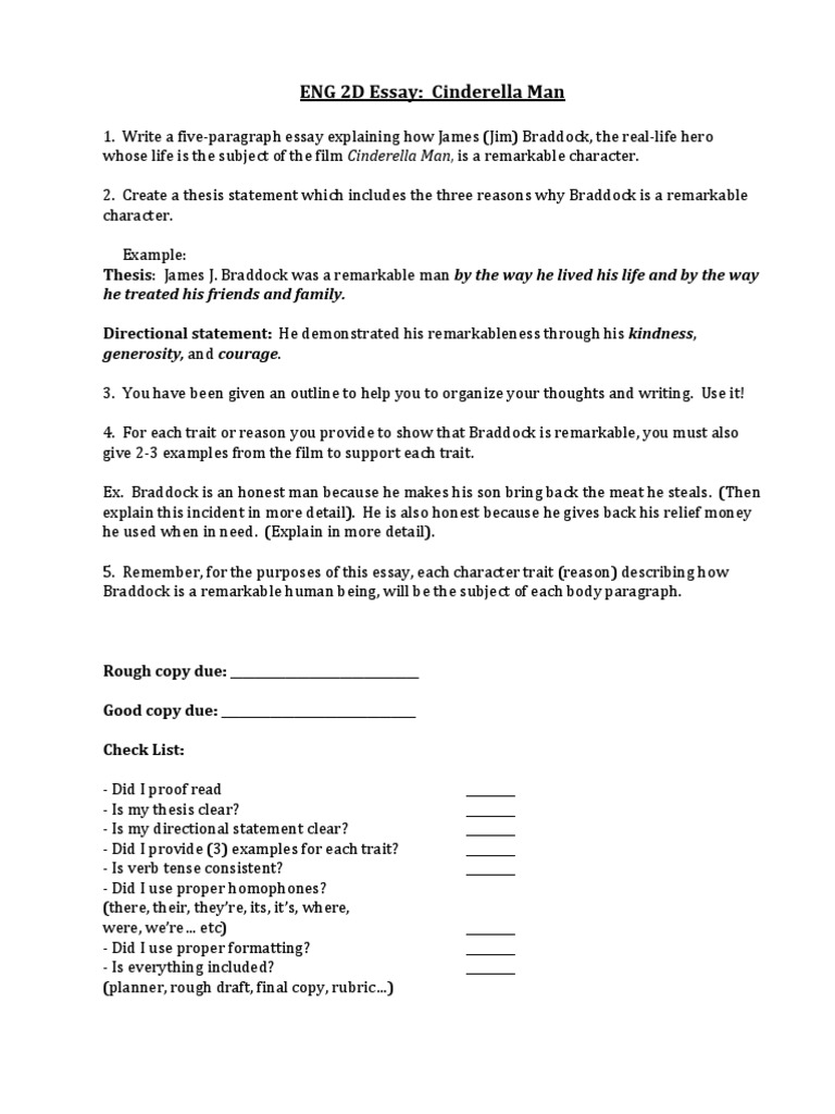 Cinderella man summary picture