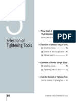 Selection of Tightening Tools Flow Chart