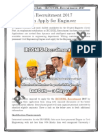 IRCONISL Recruitment 2017 Notification Apply for Engineer