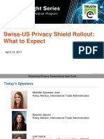 Swiss-US Privacy Shield Rollout What To Expect - Privacy Insight Series Webinar