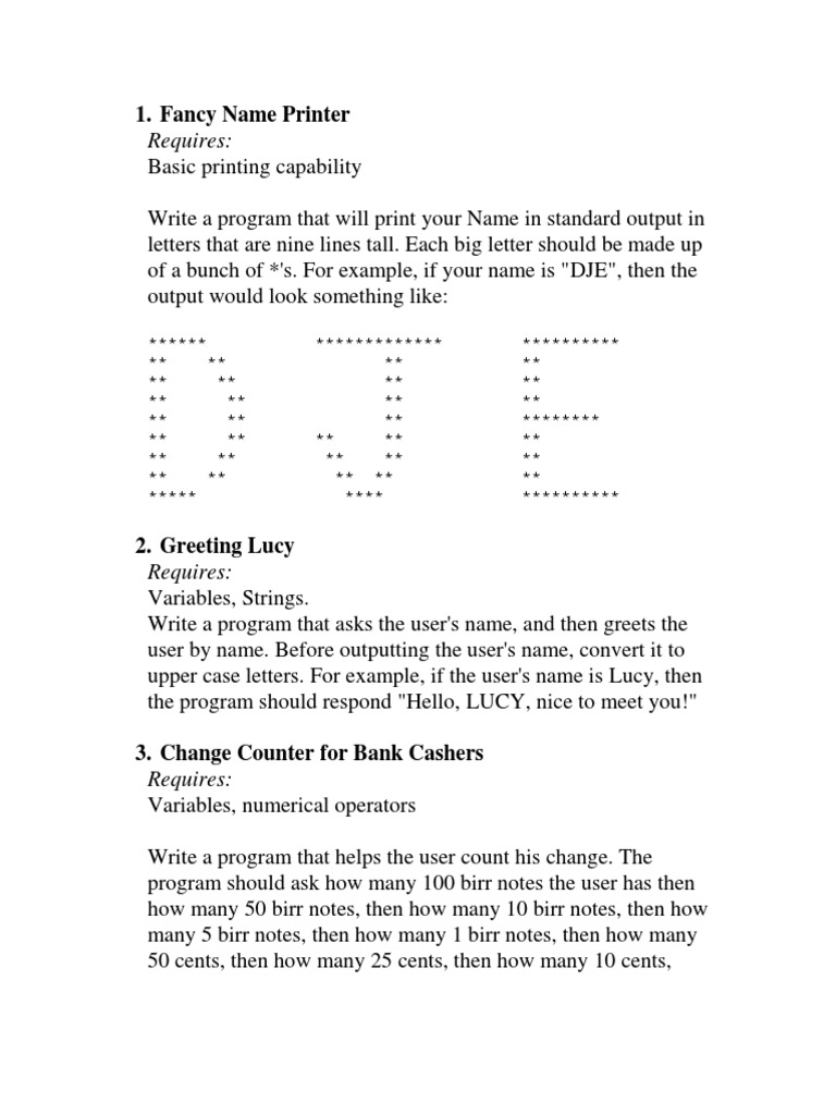 Java Exercise 1 | PDF | Parameter (Computer Programming) | Subroutine