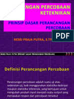 Prinsip Dasar Perancangan Percobaan