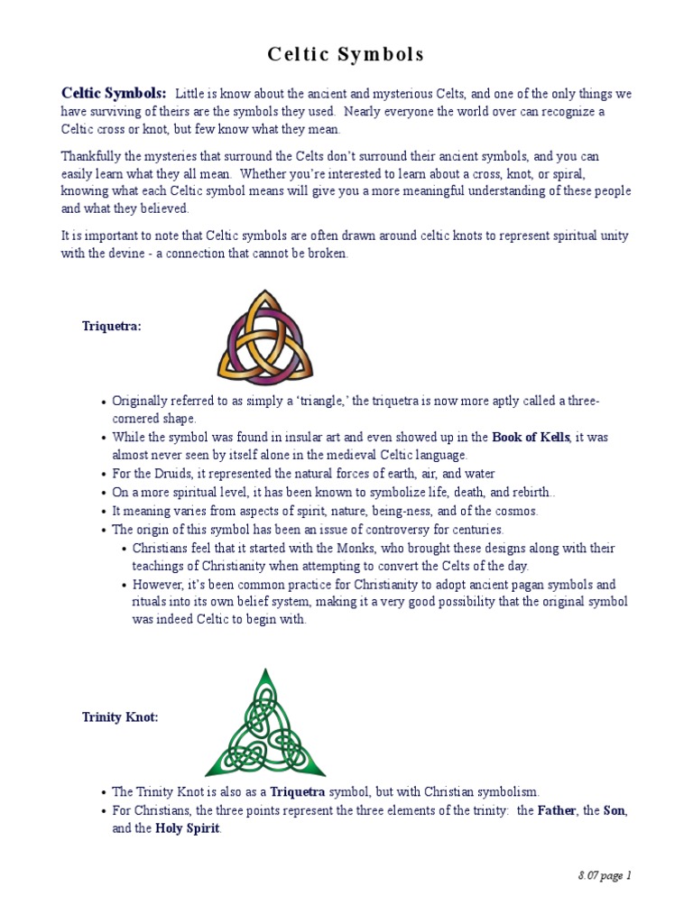 Celtic Symbols | PDF | Celts | Cultural Anthropology