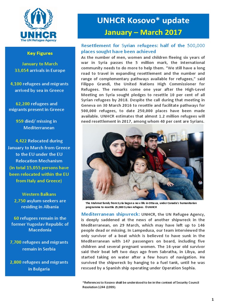 UNHCR External Update January - March 2017 | PDF | United Nations High ...