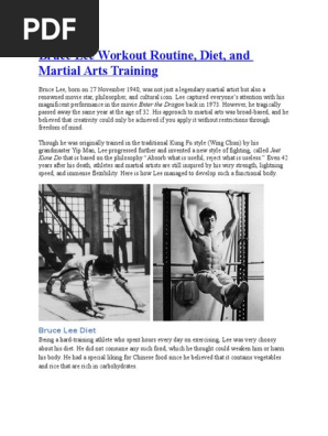 Bruce Lee Workout