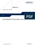 Mark Scheme (Results) Summer 2010: Gce Business Studies (6Bs02) Paper 01