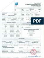 Final Test Report for Safety Relief Valves