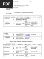 Planificare Calendaristica Educatie Financiara Clasa A Iii A