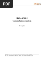 Idea Css 5 General Cross-Section: User Guide