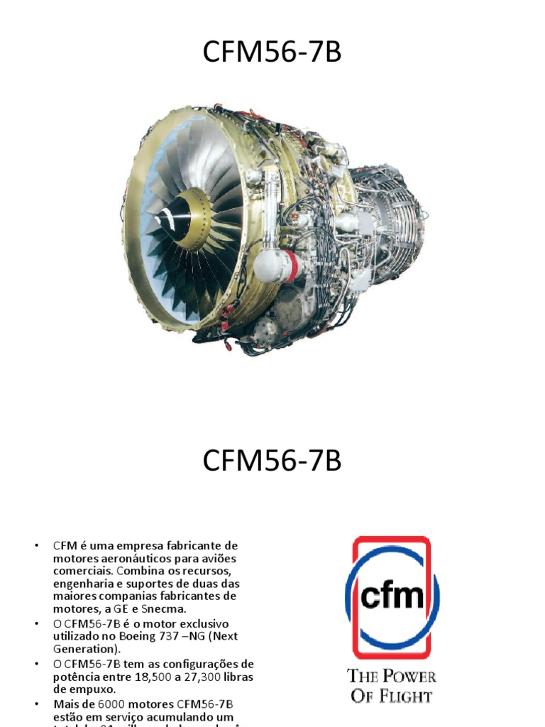 CFM 56-7B Portuguese | PDF | Motor a jato | Combustão