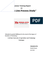 "Muffler Line Process Study": A Summer Training Report On
