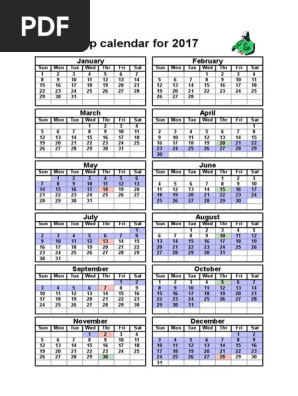 Mud Up Calendar - 2017 | PDF