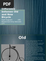 Difference Between Old and New Bicycle