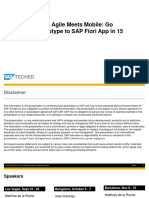 MOB160 - Agile Meets Mobile: Go From Prototype To SAP Fiori App in 15 Minutes