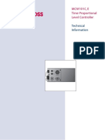 Technical Information: MCW101C, E Time Proportional Level Controller