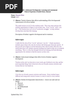 math journal