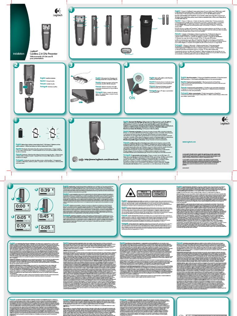 Logitech R-RB5 Presentation Remote Manual | Nature