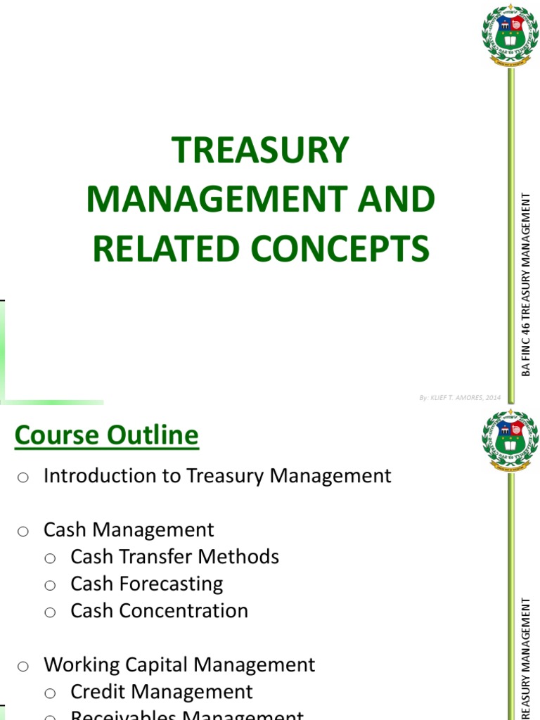 Treasury Management Overview and Practices | PDF | Clearing (Finance ...