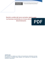 Marco Normativo Vigente en El Marco Proceso de Descentralizacion PDF