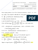 Problema de Geometria Diferencial. Primera y Segunda Forma Fundamental