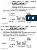 CHRYSLER A606 (42LE) : Rostra External Wiring Harness Repair Kit Installation Instructions