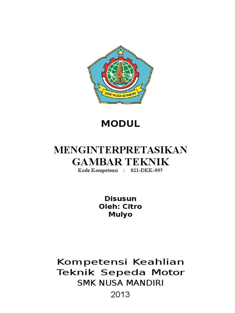 Modul Gambar Teknik Dasar Untuk SMK