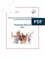 Planificador-Calendario Academico 2017 Inglés CONARE