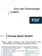 Analisis Dan Perancangan Sistem