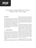 Decoupling The Lookaside Buffer From Consistent Hashing in Write - Ahead Logging - Ps