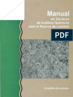 Manual de Técnicas de Análisis Químicos Para El Humus de Lombriz