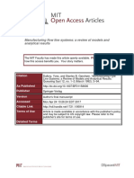 Manufacturing Flow Line Systems: A Review of Models and Analytical Results