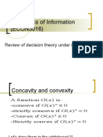 Economics of Information (ECON3016) : Review of Decision Theory Under Uncertainty