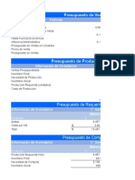 Presupuesto Operacional Costos