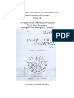 Libro de Instrucción Gnóstica Tomo III Develado Por VM Principe Gurdjieff