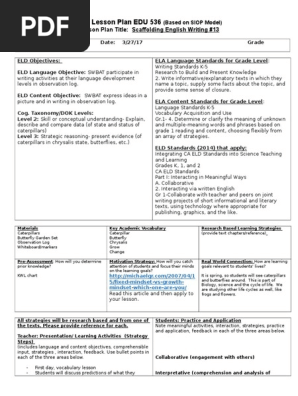 mini lesson plan 7
