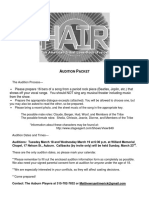 Hair Audition Packet 