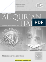 Buku Al-Qur'an Hadis Kelas 7