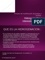 Hidrogenación y Interesterificacion