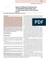 A Comparative Analysis of Different Finishing and Polishing Devices on Nanofilled Microfilled and Hybrid Composite a Scanning Electron Microscopy and Profilometric Study