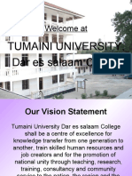 Welcome At: Tumaini University, Dar Es Salaam College