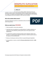 Therapeutic Duplication: PATIENT SAFETYGRAM, October 2016 Edition