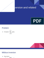 Möbius Inversion and Related Sums