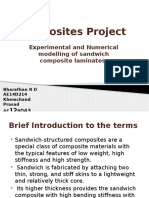 Experimental and Numerical modelling of sandwich composite laminates